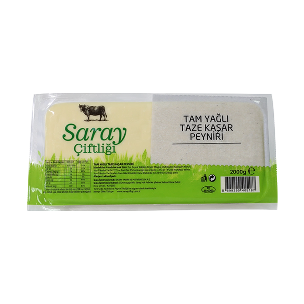 Tam Yağlı Taze Kaşar 2000g